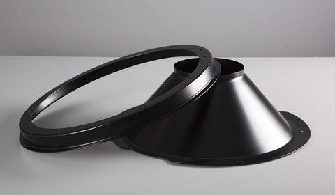 Sheet processing and finishing in the field of lighting