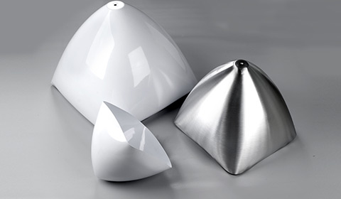 Sheet processing and finishing in the field of lighting